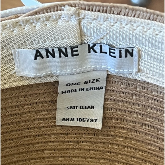 Anne Klein Tan Woven Brim Hat - Picture 5 of 6